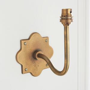 Endon 113588 Anvil Swan Wall Light Only In Antique Brass Finish