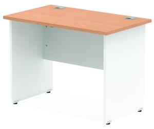 Impulse 600mm Computer Desk In Oak And White Panel End Leg