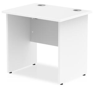 Impels 800mm Computer Desk In White With Panel End Leg