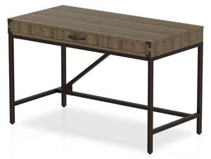 Chester Wooden Computer Desk In Dark Grey Oak