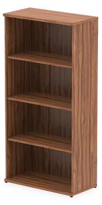 Impulse 1600mm Wooden Bookcase In Walnut