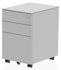 Impulse Steel Office Mobile Pedestal In Silver