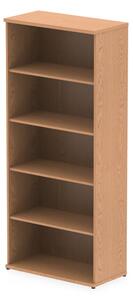 Impulse 2000mm Wooden Bookcase In Oak