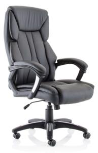 Stratford PU Leather High Back Home And Office Chair In Black