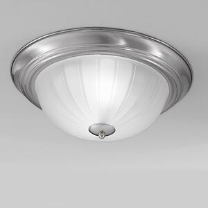 Franklite CF5641 Flush Ceiling Light With Nickel Finish