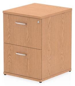 Impulse Wooden 2 Drawers Filing Cabinet In Oak
