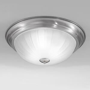 Franklite CF5642 Flush Ceiling Light With Nickel Finish