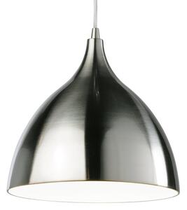 Firstlight Cafe 3337BSWH Brushed Steel Ceiling Pendant