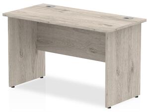 Impales 600mm Computer Desk In Grey Oak With Panel End Leg