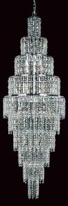 Impex CF03220/24/CH Glass Icicle 24 Lt Crystal Chandelier