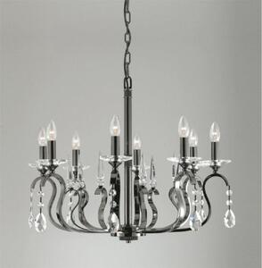 Impex CPA11814/8CH Crystal & Chrome Contemporary Chandelier