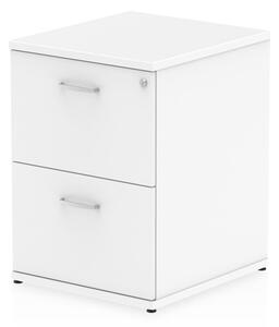 Impulse Wooden 2 Drawers Filing Cabinet In White