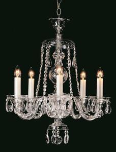 Impex CB125246/05 Crystal Bohemian 5 Light Crystal Chandelier