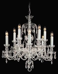 Impex Impex CB125793/10 Crystal Bohemian 10 Lt Crystal Chandelier