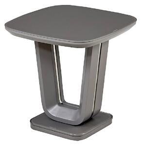 Langley Wooden Square Lamp Table In Graphite