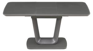 Langley Wooden Small Extending Dining Table In Graphite