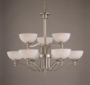 Impex PG00532/6+3 Contemporary 9 Light Pendant Ceiling Fitting