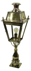 425P Balmoral Exterior Post Lantern In Antique Brass