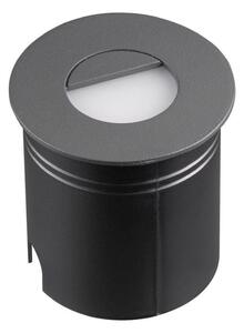 Mantra M7027 Aspen 1 Light Outdoor 3 Watt LED Round Eyelid Wall Lamp In Anthracite