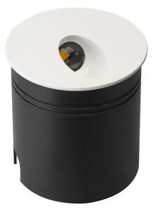Mantra M7023 Aspen 1 Light Outdoor 3 Watt LED Round Angle Wall Lamp In Sand White