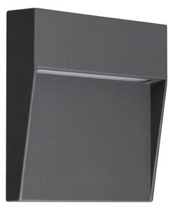 Mantra Fusion M7011 Baker 1 Light Outdoor Small Square 3 Watt, 150 Lumen Wall Light In Anthracite
