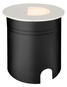 Mantra M7029 Aspen 1 Light Outdoor 3 Watt LED Round Eyelid Wall Lamp In Sand White