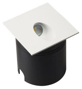 Mantra M7026 Aspen 1 Light Outdoor 3 Watt LED Square Angle Wall Lamp In Sand White
