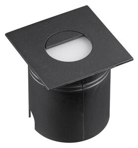 Mantra M7031 Aspen 1 Light Outdoor 3 Watt LED Square Eyelid Wall Lamp In Sand Black