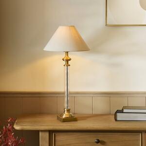 Endon 119972 Avebury Table Lamp With Natural Linen Shade
