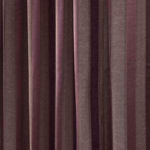 Purple Jacquard Curtain Modern Striped Design Fully Lined - 66" X 90" Drop