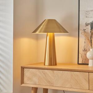 Endon 118685 IsaK Table Lamp In Brushed Aged Brass Finish