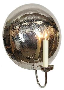 846AAN La Luna 1 Light Large Wall Light In Nickel - Dia: 350mm