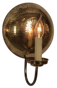 846AB La Luna 1 Light Small Wall Light In Antique Brass - Dia: 220mm