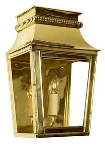 513PBUL Parisienne Small Passage Lantern In Unlaquered Brass - H: 435mm