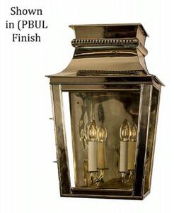 Limehouse 513APBUL Parisienne Large Passage Lantern In Unlaquered Brass - H: 510mm
