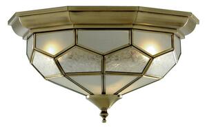 Searchlight 1243-12 Antique brass Flush ceiling light