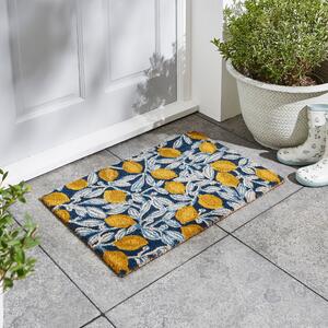 Lemon Coir Outdoor Doormat MultiColoured