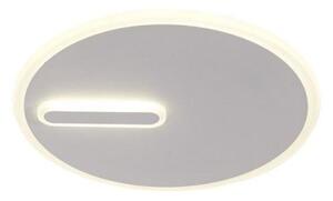 Mantra M6670 Clock LED Flush Ceiling Light In Sand White - Dia: 372mm