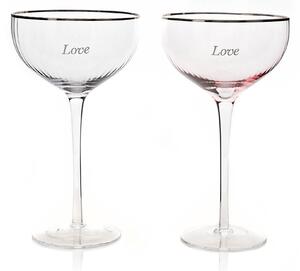 Amore Set of 2 Love Coupe Glasses