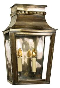 513AAB Parisienne Large Passage Lantern In Antique Brass - H: 510mm