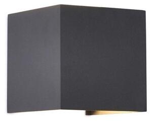 Mantra M6520 Davos Square Outdoor LED Wall Light In Anthracite - Width: 100mm