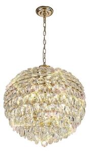 Diyas IL32805 Coniston 9 Light Ceiling Pendant In French Gold