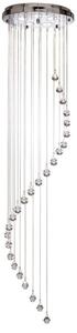 Searchlight 5742CC Spiral 5 Light Chandelier In Chrome And Crystal