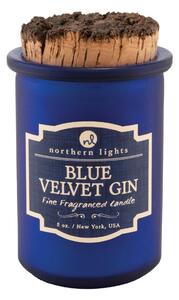 Northern Lights Spirit Blue Velvet Gin Jar Candle Blue