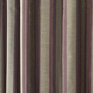 Purple Jacquard Curtain Modern Striped Design Fully Lined - 46" X 72" Drop