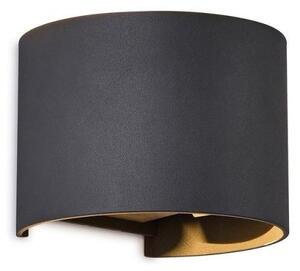 Mantra M6522 Davos Curved LED Wall Light In Anthracite - Width: 140mm