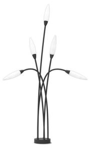 Mantra M6547 Espiga 5 Light Outdoor Floor Light In Anthracite And Opal White