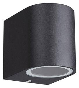 Mantra M7039 Kandanchu 1 Light Round Outdoor Wall Light In Sand Black - H: 80mm