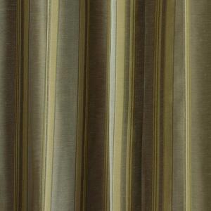 Gold Jacquard Curtain Modern Striped Design Fully Lined - 66" X 54" Drop