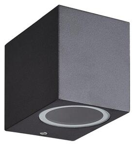 Mantra M7040 Kandanchu 1 Light Square Outdoor Wall Light In Sand Black - H: 80mm